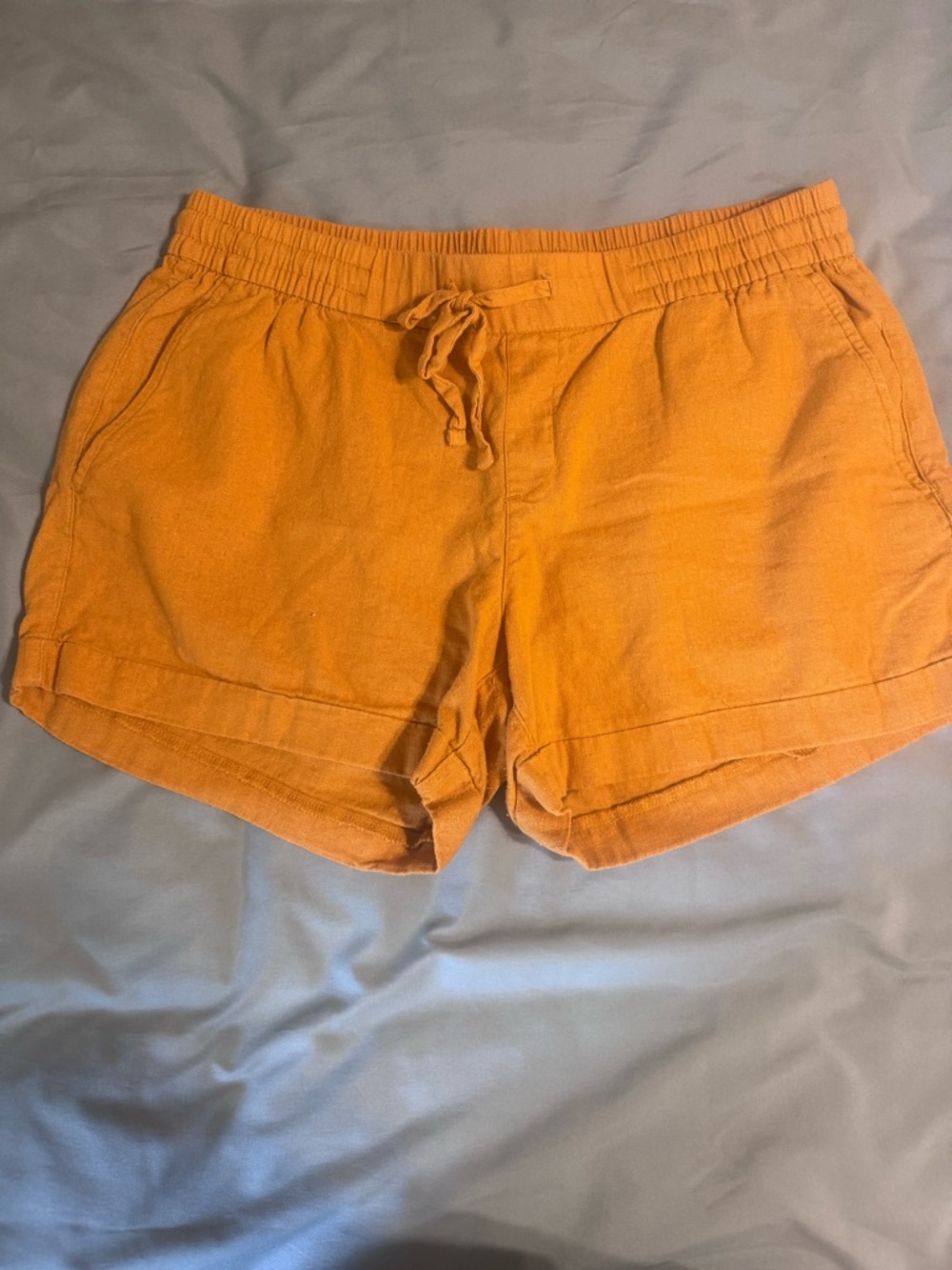 Old Navy Women's Mustard Drawstring Shorts
